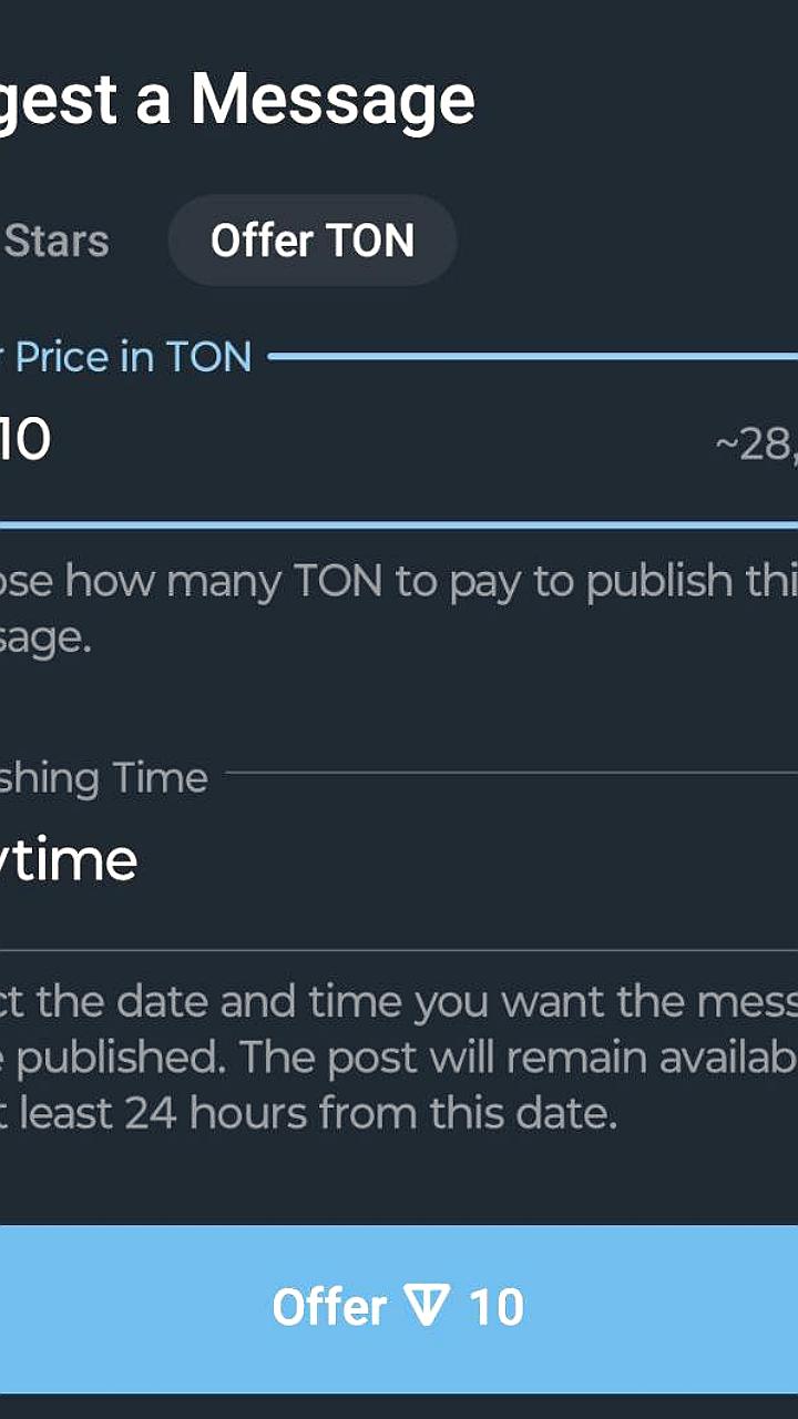 Telegram тестирует новые функции для продажи рекламы и внедрения TON