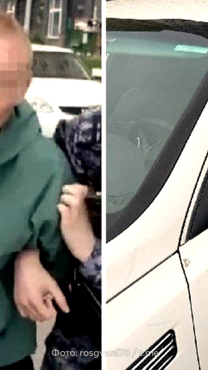 22-летний житель Петербурга устроил погром на автостоянке, повредив шесть машин