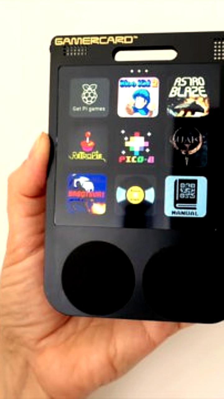 Грант Синклер представил портативную консоль GamerCard на базе Raspberry Pi