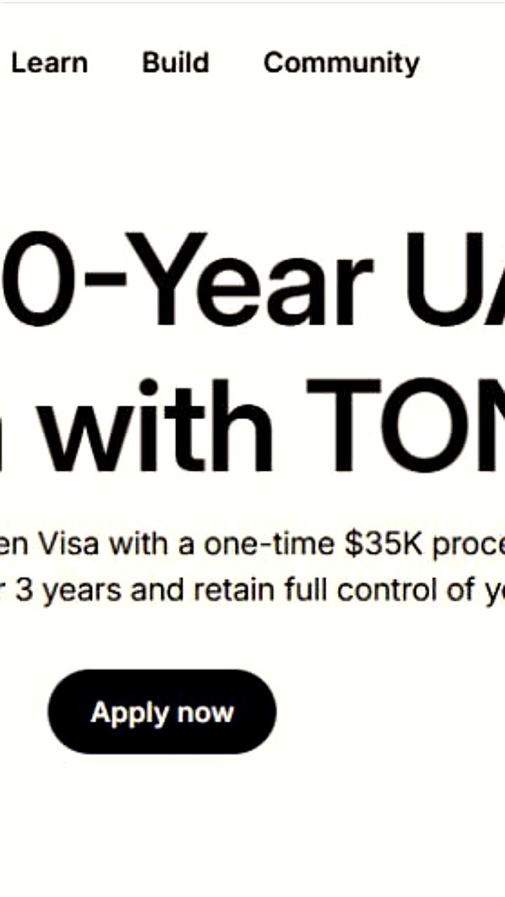 Toncoin запускает 10-летнюю золотую визу для стейкеров в партнерстве с ОАЭ