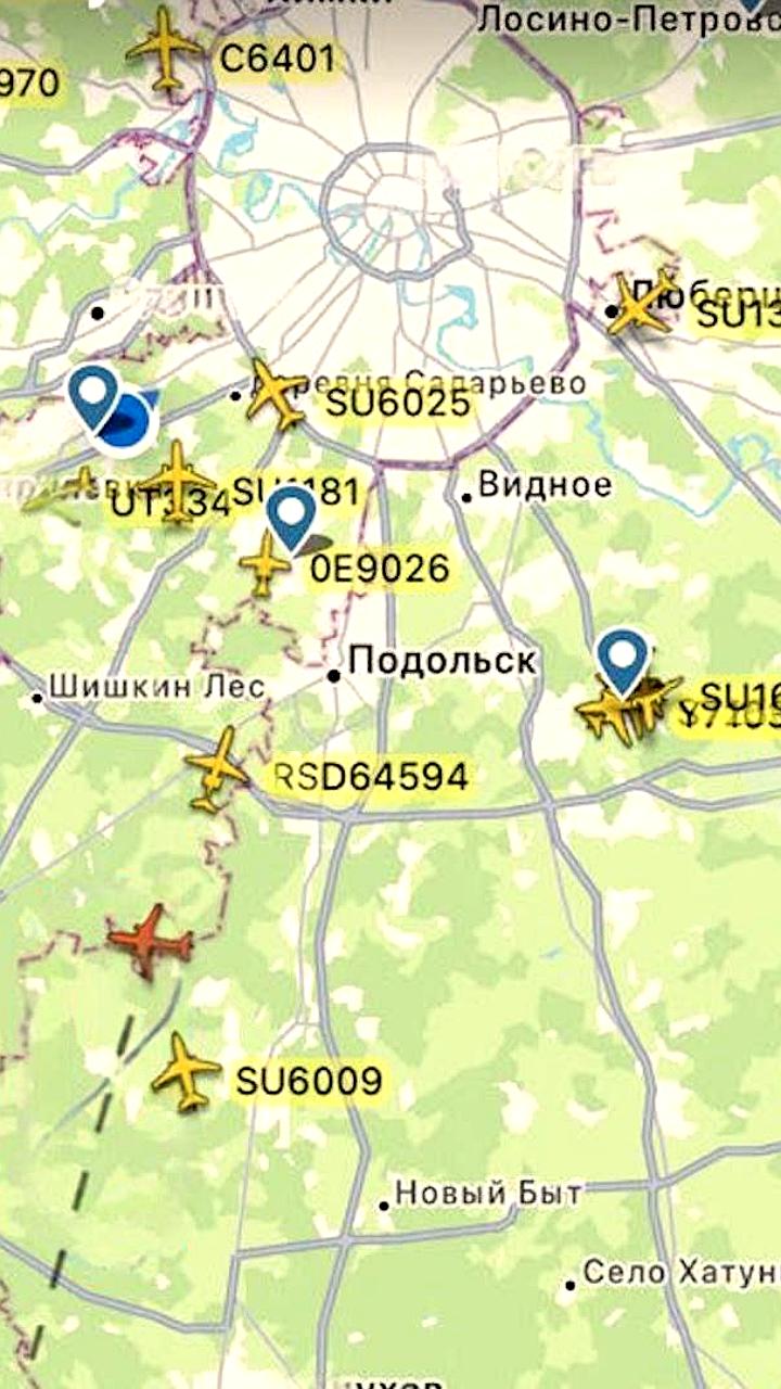 Самолет Turkish Airlines экстренно вернулся во Внуково из-за технической неисправности