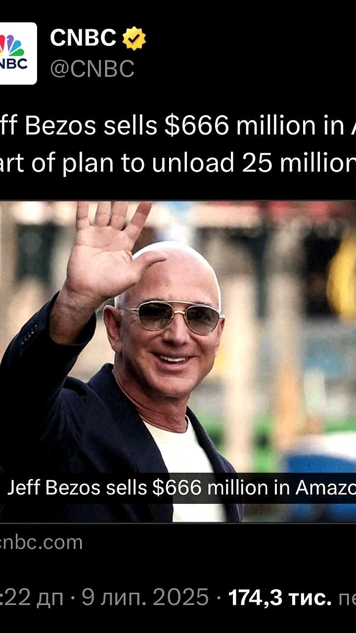 Джефф Безос продолжает продажу акций Amazon на фоне роста котировок