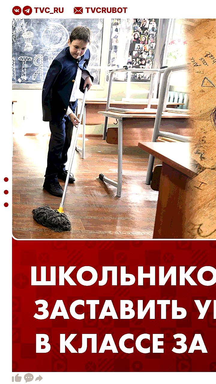 Госдума предлагает школьникам мыть полы за плохое поведение