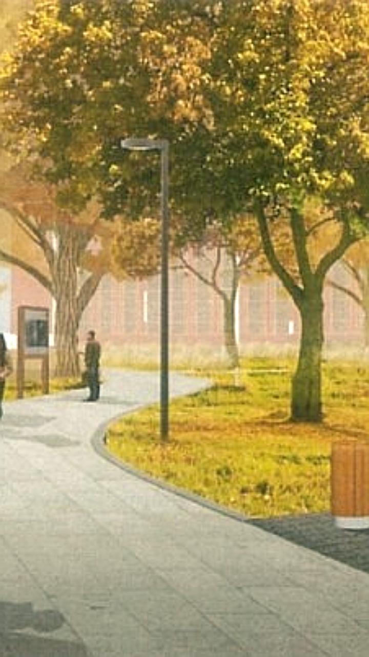 Благоустройство пешеходной зоны «Зеленая аллея» в микрорайоне «Поток» Барнаула
