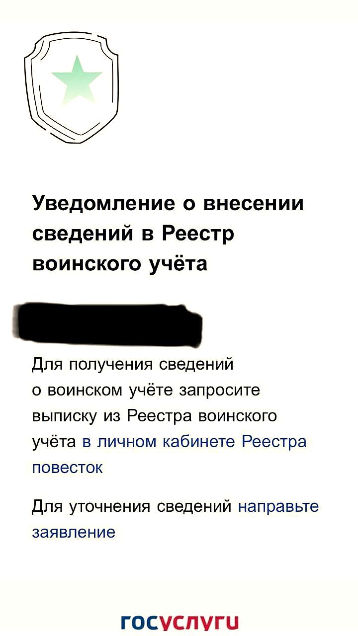 Запуск электронного реестра воинского учета в России: уведомления получены в нескольких регионах