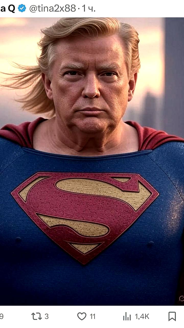 Белый дом представляет Трампа в образе супергероя