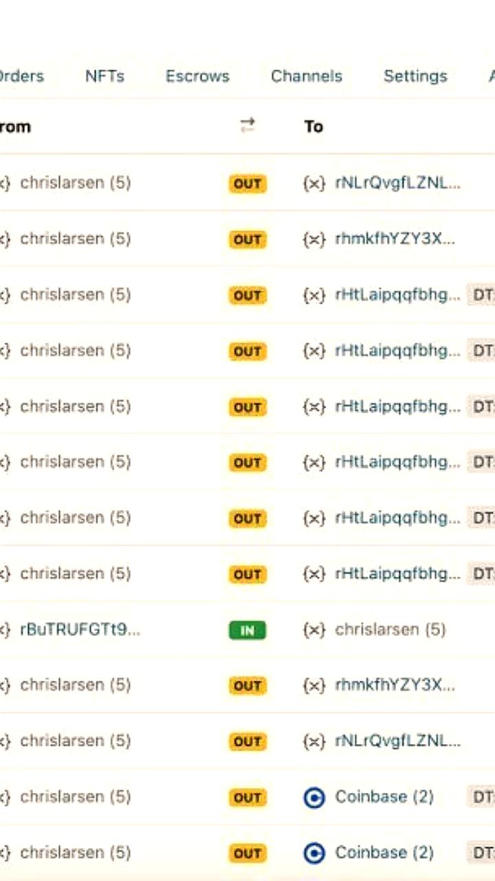 Крис Ларсен переводит XRP на Coinbase, токен обновляет исторический максимум