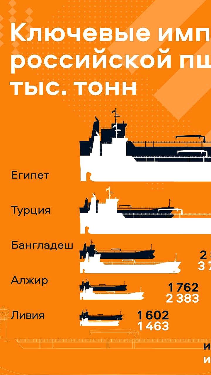 Экспорт пшеницы из России достиг 42,2 млн тонн в сезоне 2024/2025