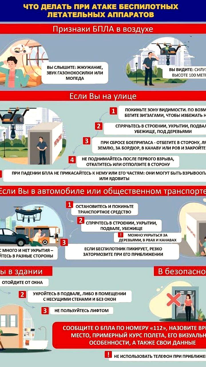 МЧС предупреждает о возможной атаке беспилотников в Дагестане