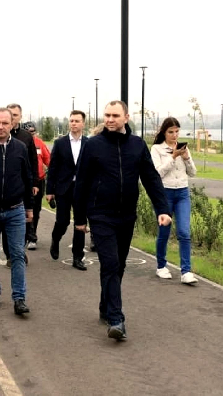 Глава Челябинска оценил благоустройство набережной у Первого озера в Чурилово