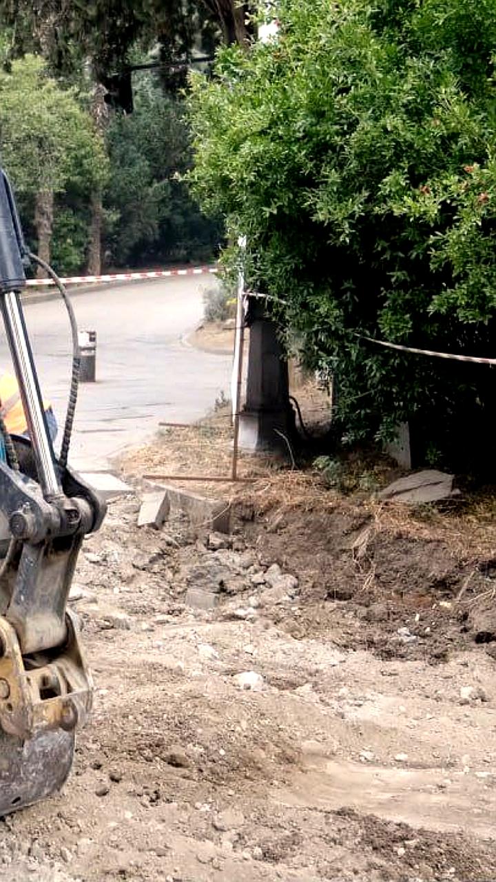 В Ялте закрыт проезд в Городской сад на время благоустройства