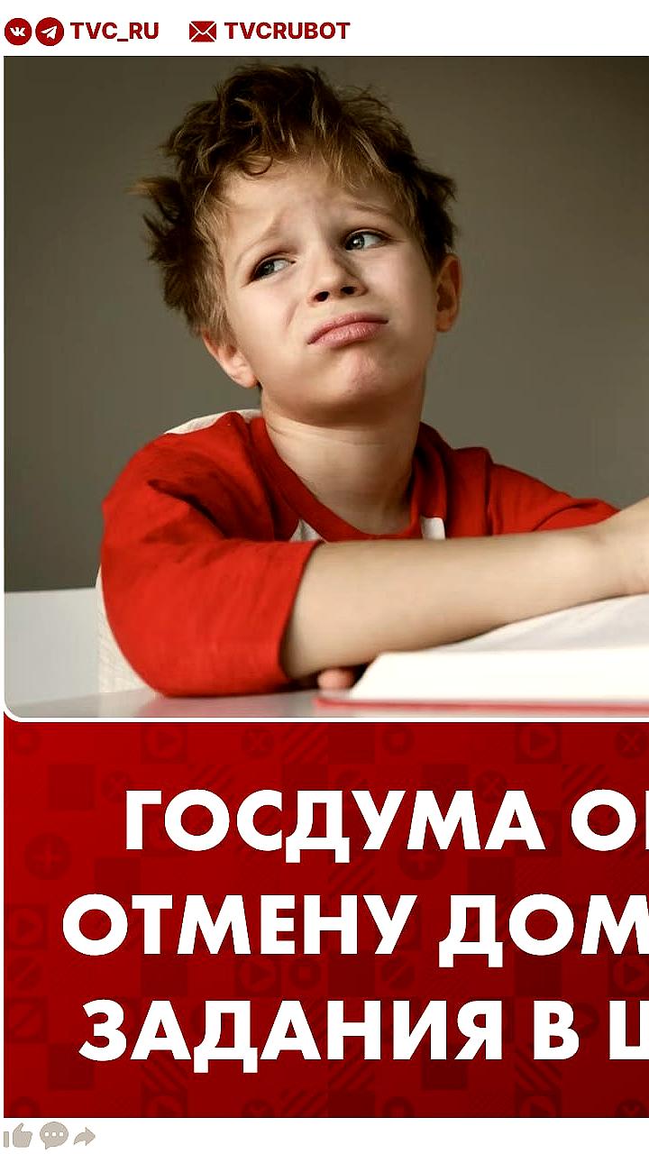 Госдума обсуждает отмену домашних заданий для школьников