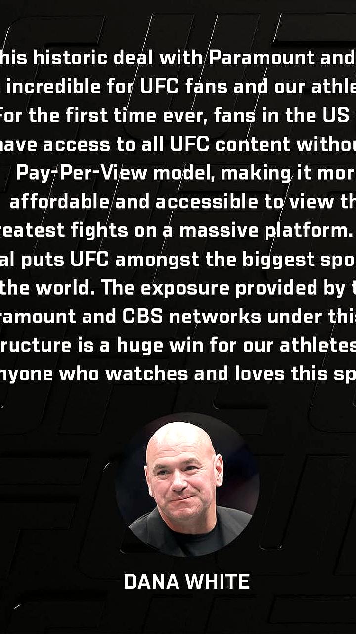 Paramount и UFC заключили историческую сделку на $7,7 млрд для трансляций в США