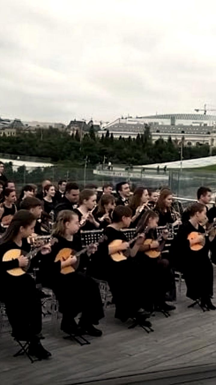 Запись музыки к фильму о балалаечнике Андрееве прошла в парке «Зарядье»