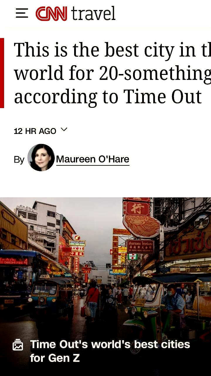 Бангкок признан лучшим городом для зумеров по версии опроса Time Out