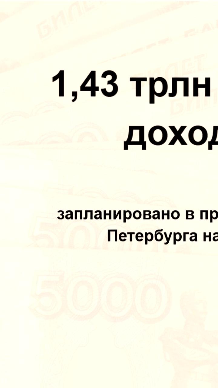 Смольный представил почти бездефицитный бюджет Петербурга на 2026 год