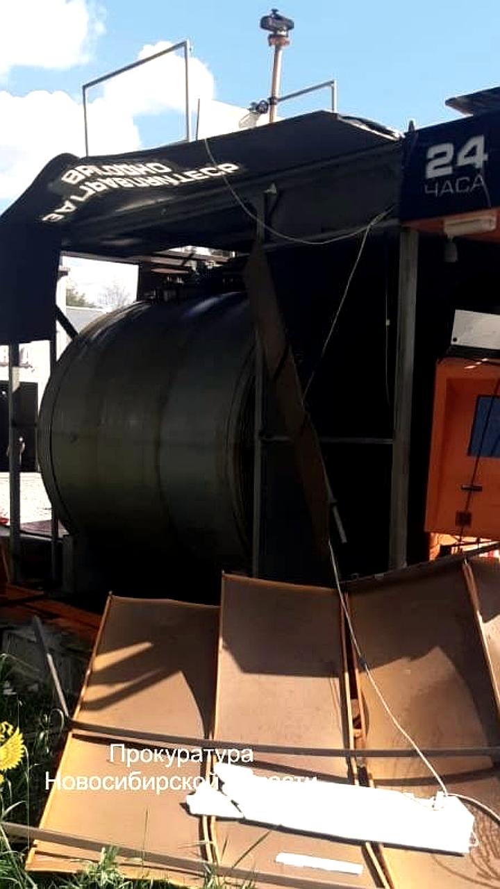 Взрыв на автозаправке в Новосибирской области: пострадала женщина