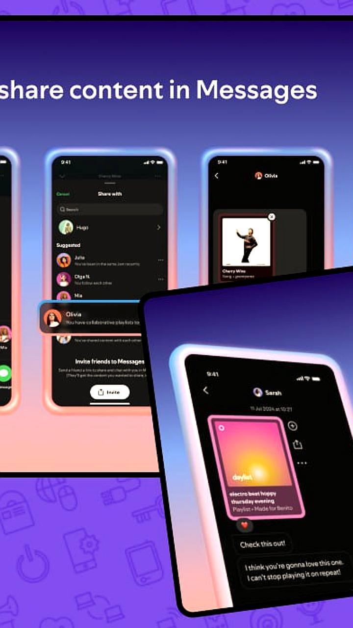 Spotify запускает встроенный мессенджер для обмена треками