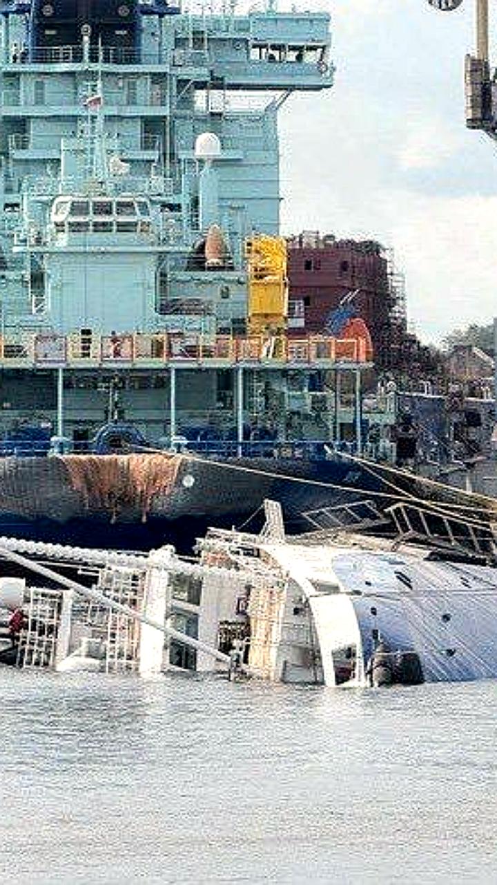 Подъем буксира Капитан Ушаков для выяснения причин затопления