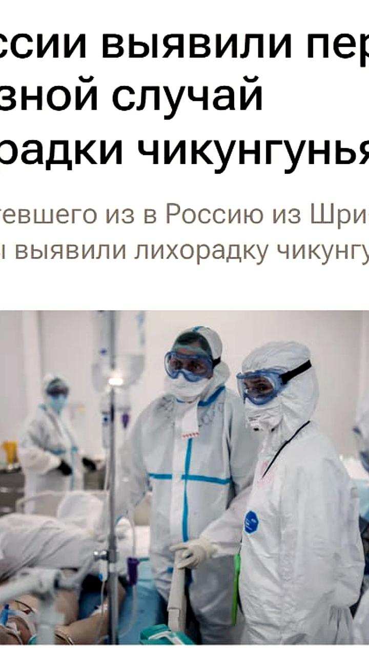 Первый случай лихорадки чикунгунья зарегистрирован в России