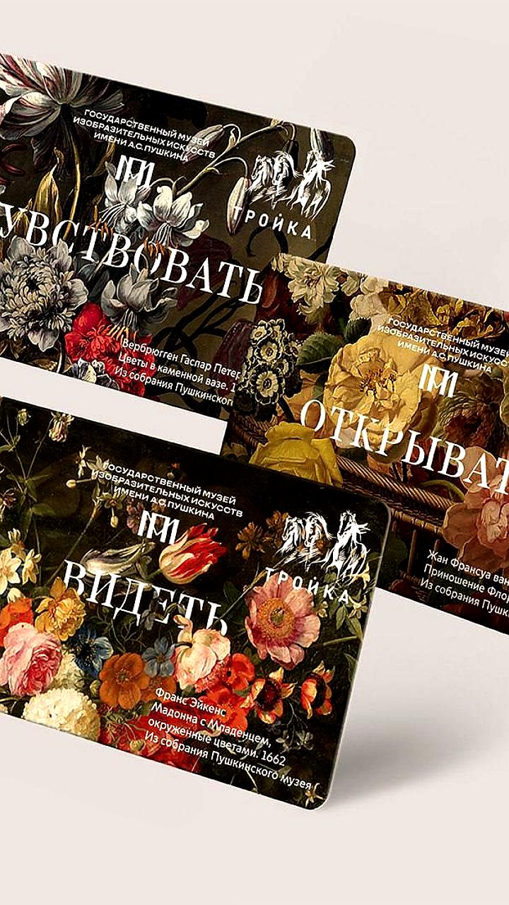 В Москве выпустили новые карты Тройка с произведениями искусства из Пушкинского музея
