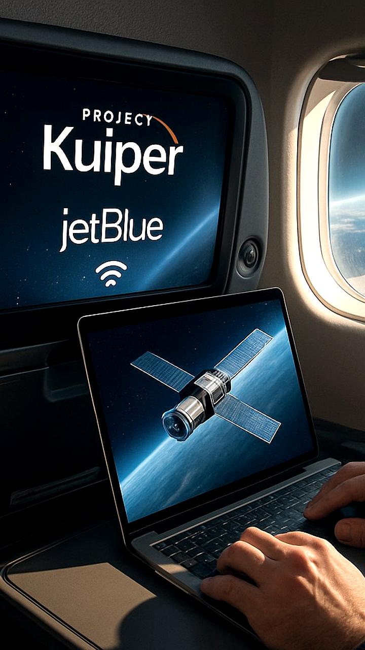 Amazon и JetBlue объединяются для запуска спутникового интернета на борту самолетов с 2027 года