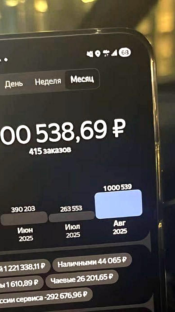 Таксист на Maybach заработал более 1 млн рублей за август, выполняя 415 заказов