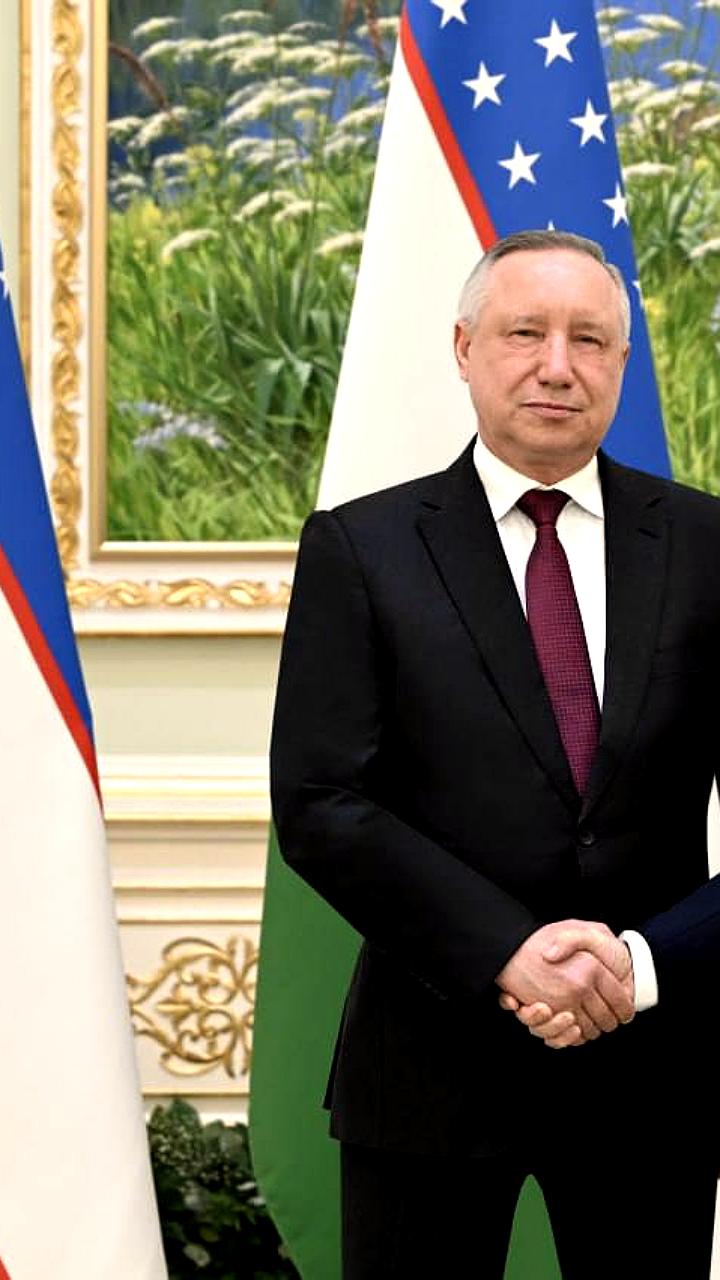 Президент Узбекистана обсудил с губернатором Санкт-Петербурга проекты сотрудничества
