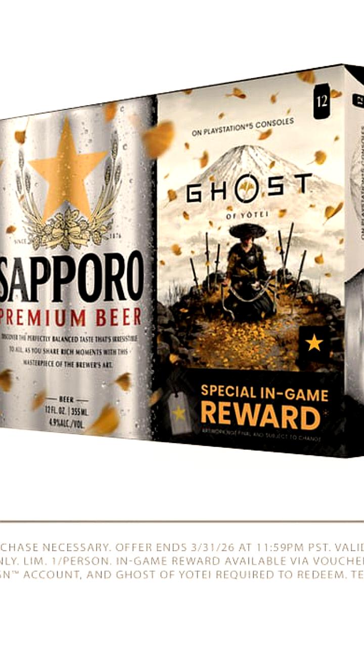 Sapporo и Ghost of Yōtei запускают лимитированное пиво с внутриигровыми наградами