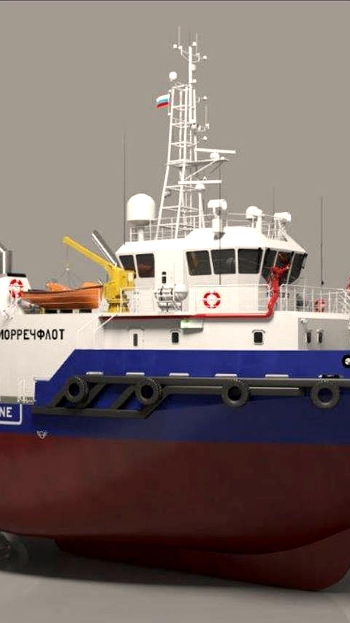 Закладка нового буксира ледового класса для Северного морского пути в Керчи