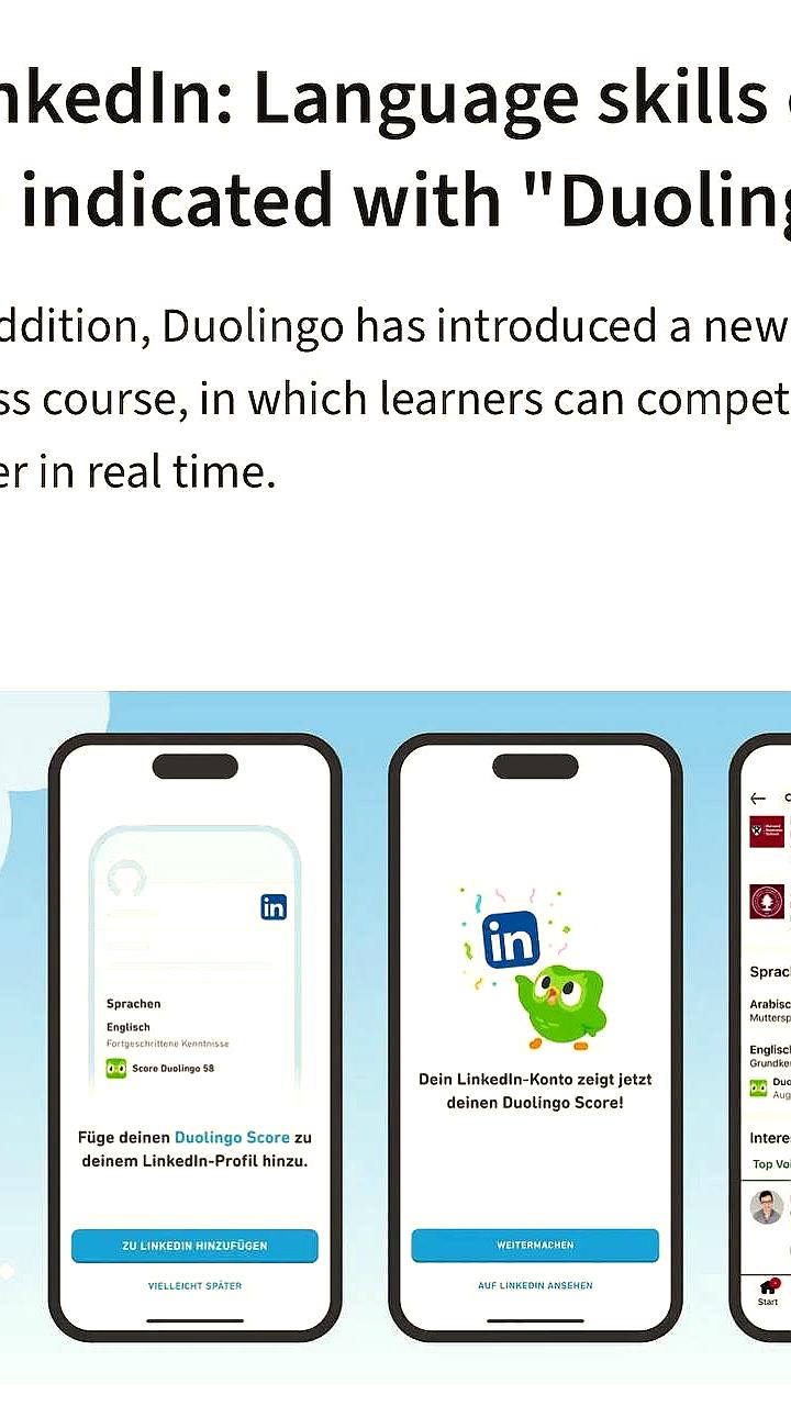 LinkedIn и Duolingo объединяют усилия для отображения уровня языковых навыков