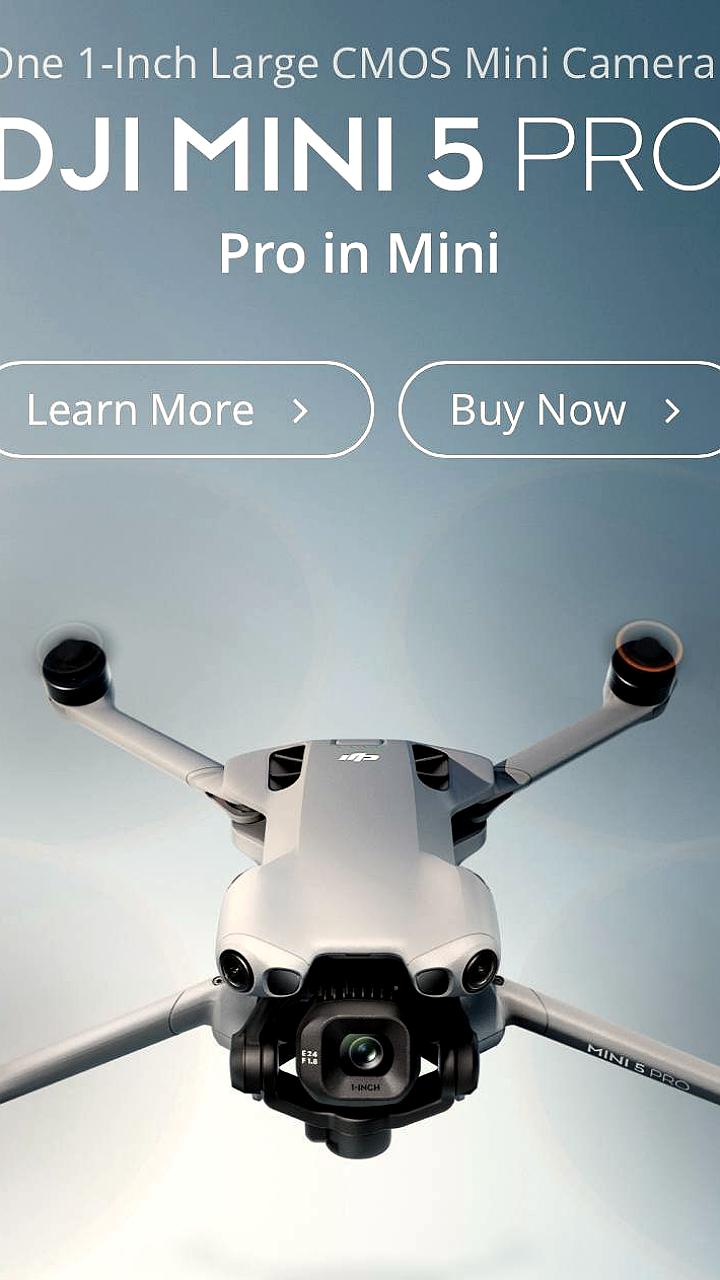 DJI представляет Mini 5 Pro: новый дрон с 50 МП камерой и LiDAR