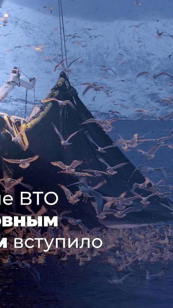 Соглашение ВТО по рыболовным субсидиям вступило в силу