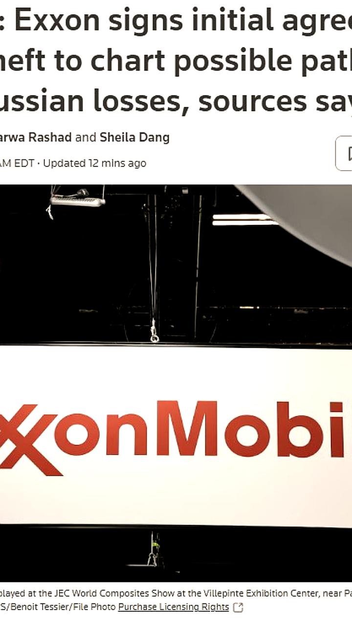 Exxon Mobil и Роснефть обсуждают пути возмещения убытков в России