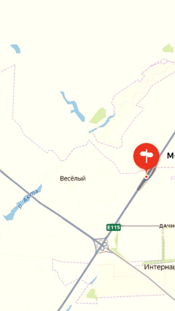 Временное перекрытие трассы М4 Дон на участке 999 км 500 м