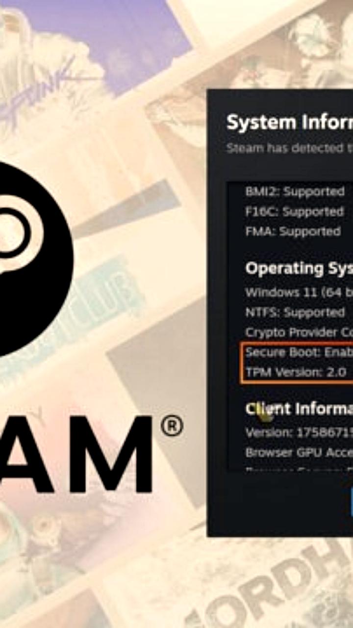 Steam добавляет проверку статуса Secure Boot для повышения безопасности игр