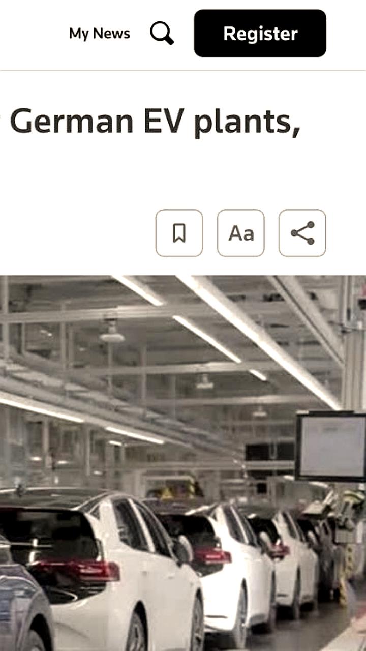 Volkswagen приостанавливает работу двух заводов с ожидаемыми убытками свыше 6 миллиардов евро