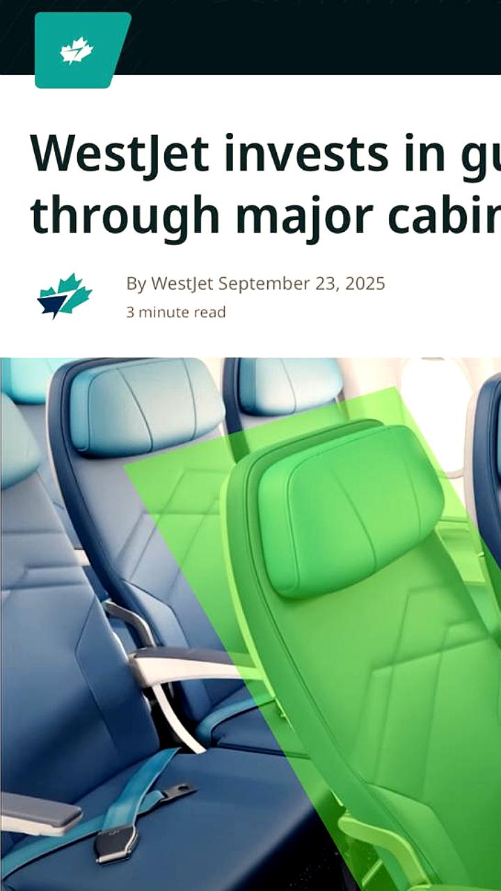 WestJet вводит плату за кресла с откидывающимися спинками в эконом-классе