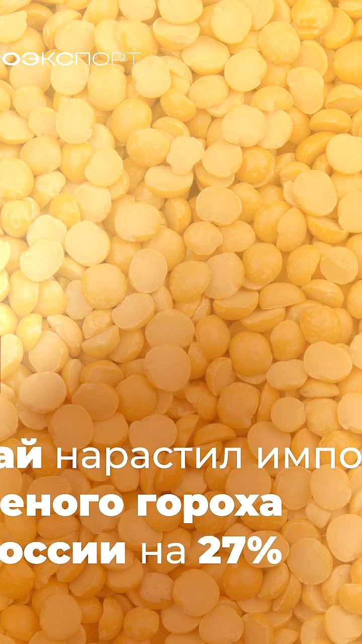 Китай увеличил импорт сушеного гороха и жмыхов из России в 2025 году