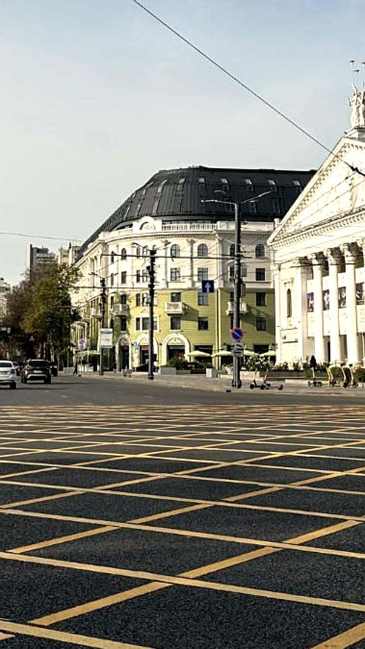 В Воронеже введена новая вафельная разметка для автомобилистов