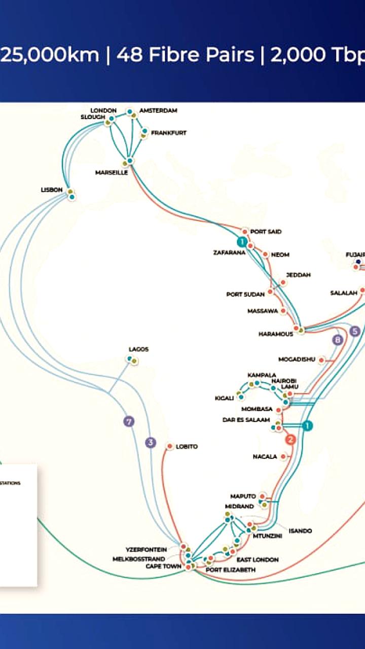 Объявлены планы строительства подводной кабельной системы SEACOM 2.0 для соединения Азии и Африки