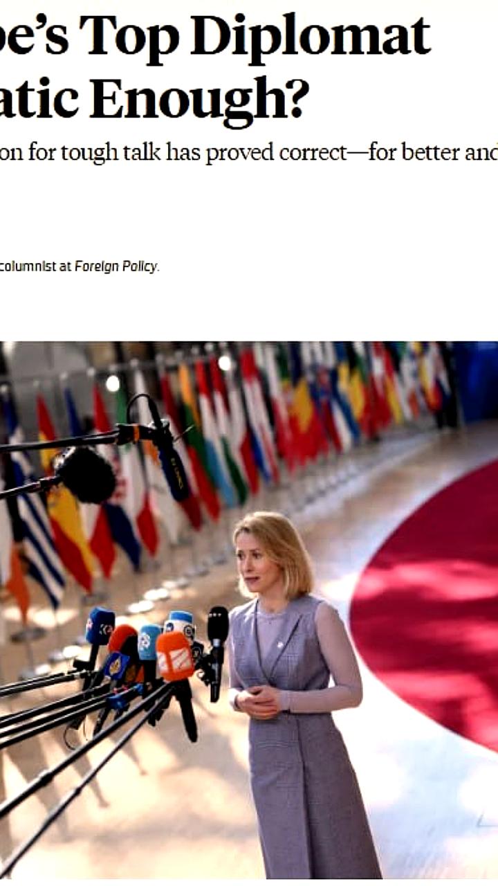 Каи Каллас вызывает недовольство европейских дипломатов из-за прямолинейности