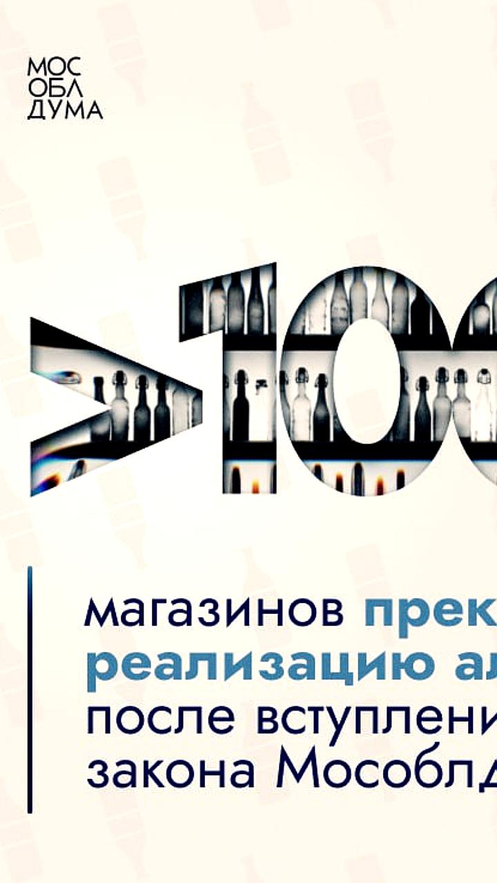 В Подмосковье более 1000 магазинов прекратили продажу алкоголя после новых правил