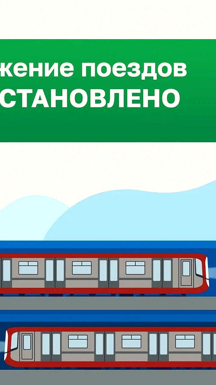 Восстановление движения на линии 1 метро завершено