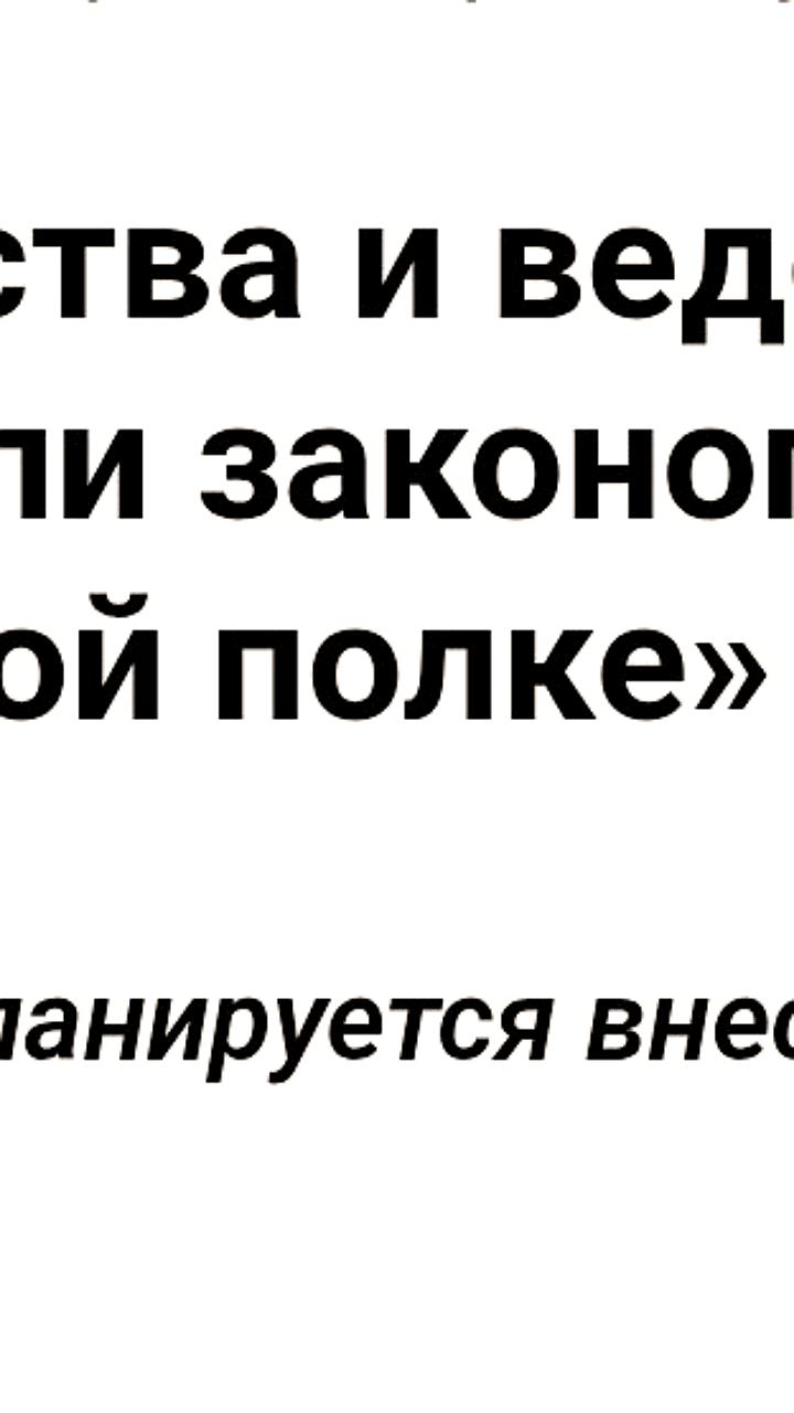 Законопроект о российской полке готов к внесению в Госдуму