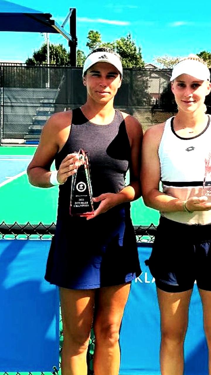 Теннисистки Тихонова и Страхова выиграли парный турнир W100 в Эдмонде