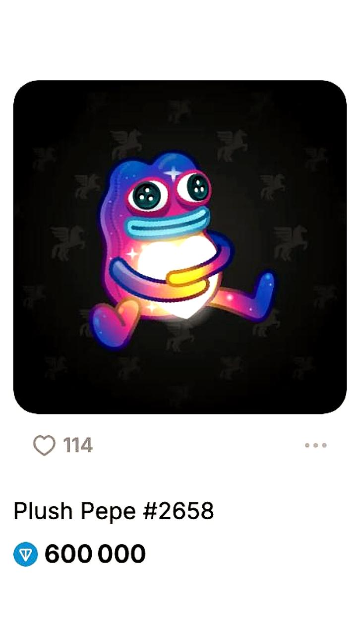 В Telegram выставлен на продажу Plush Pepe за 115 миллионов рублей