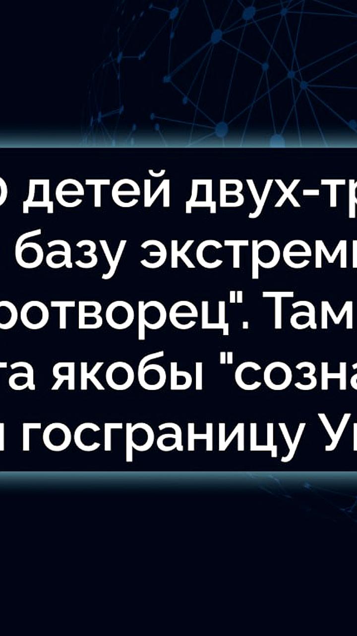 Дети из России внесены в базу Миротворец за нарушения границы Украины