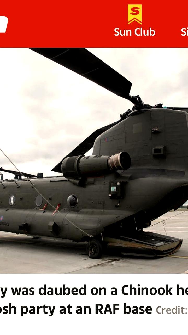 Необычный инцидент на базе ВВС Британии: рисунок на вертолете задержал его использование