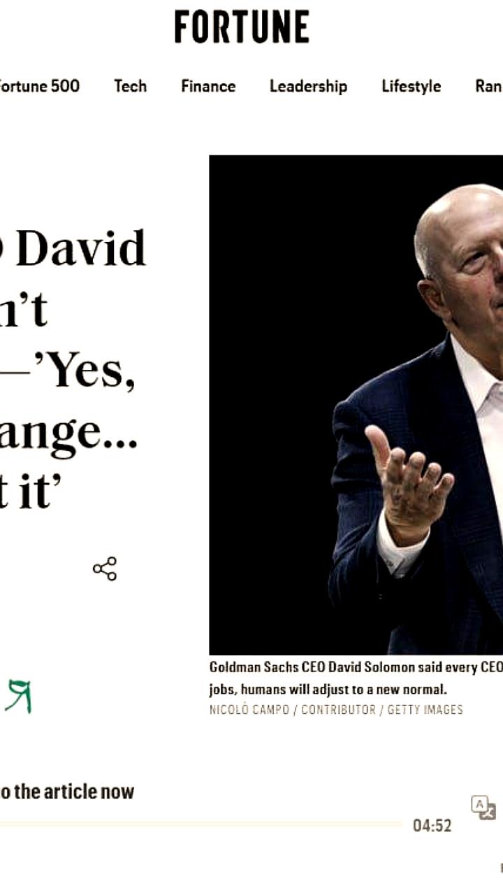 Искусственный интеллект трансформирует процесс IPO, утверждает глава Goldman Sachs